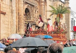 Amargura para el flagelado y resignación el Domingo de Ramos en San Marcos, en El Puerto