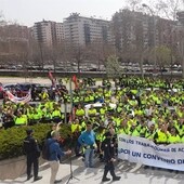 Manifestación de los trabajadores de Acerinox en Madrid