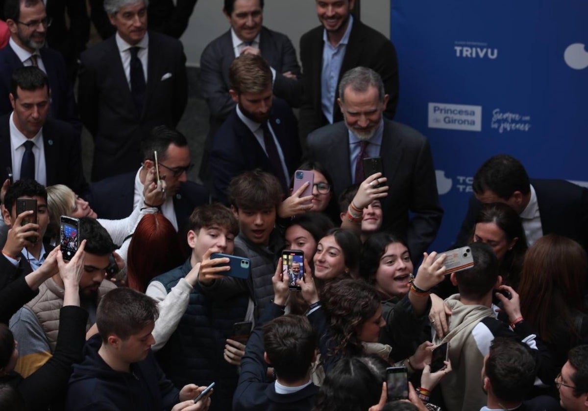 El Rey Felipe VI en la jornada de Tour del Talento