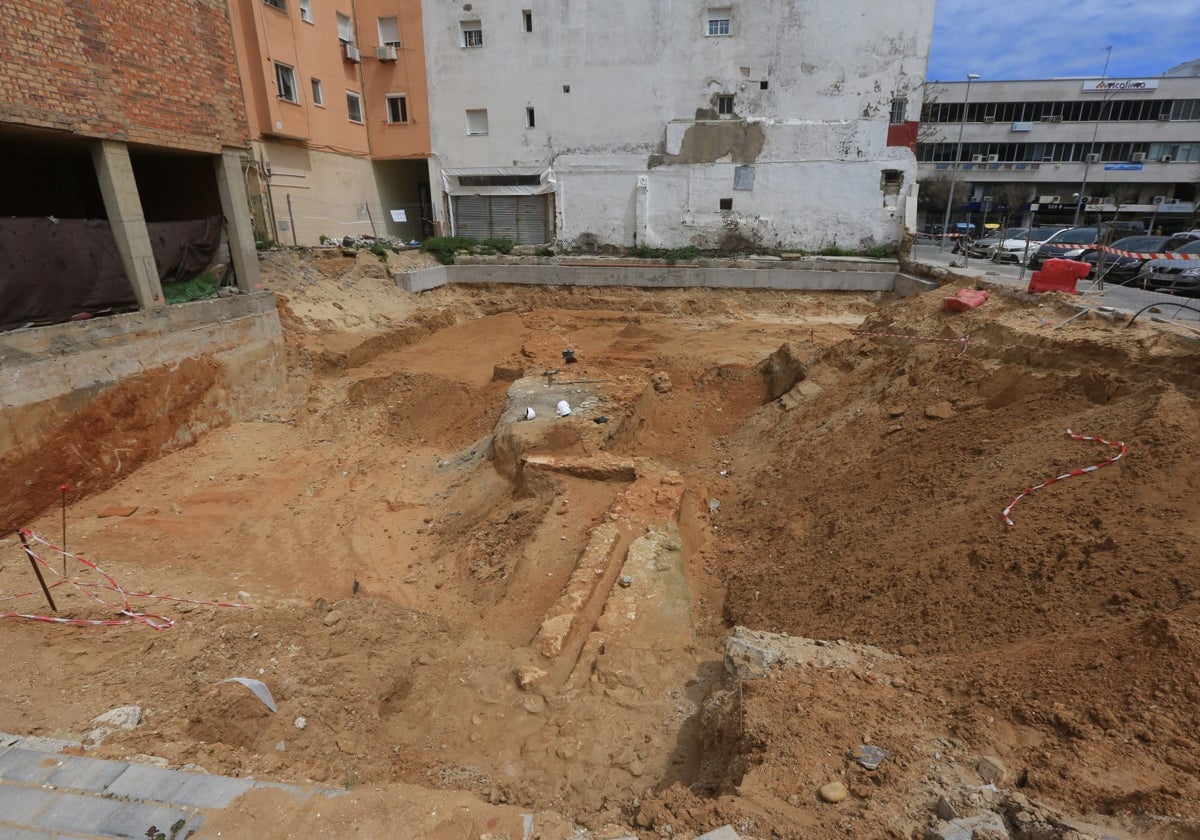 Solar donde se han descubierto los restos arqueológicos.