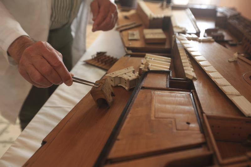 Fotos: Así está siendo la restauración de la Maqueta de Cádiz