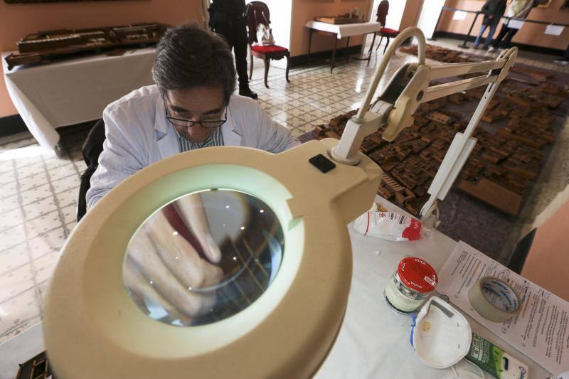 Fotos: Así está siendo la restauración de la Maqueta de Cádiz