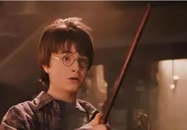 Harry Potter en una de las películas de la saga
