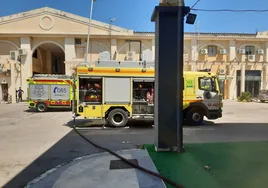 Incendio en el local de un bar de copas en Jerez