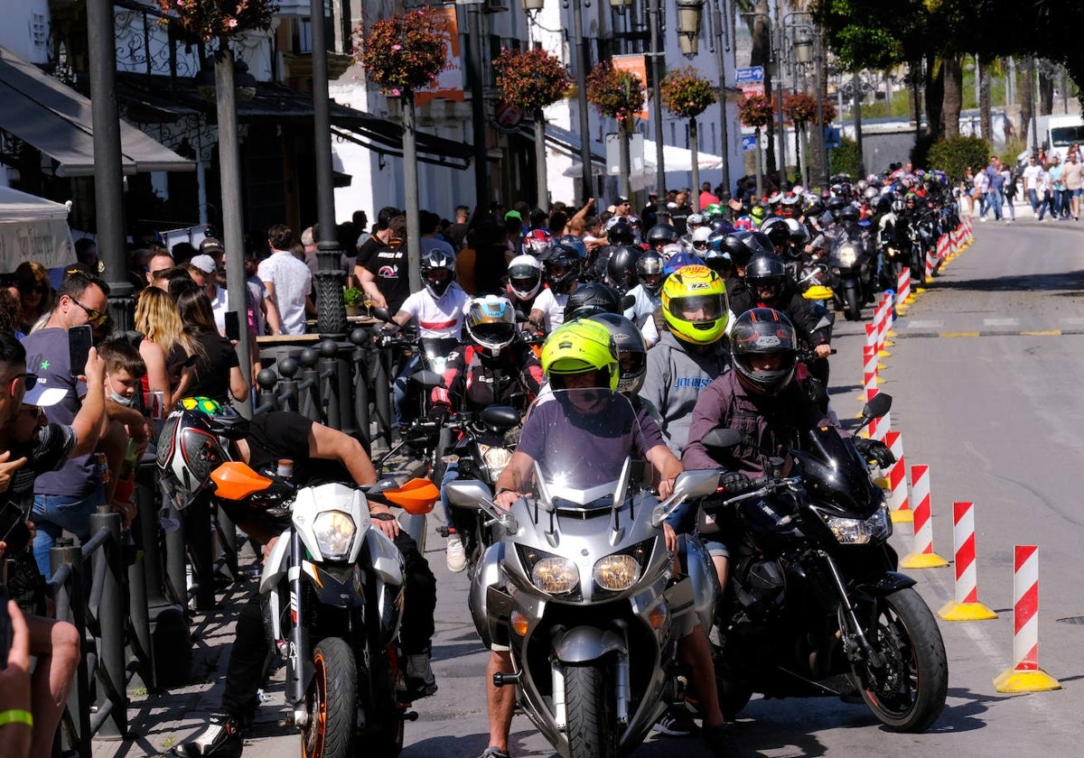 Motorada en El Puerto.