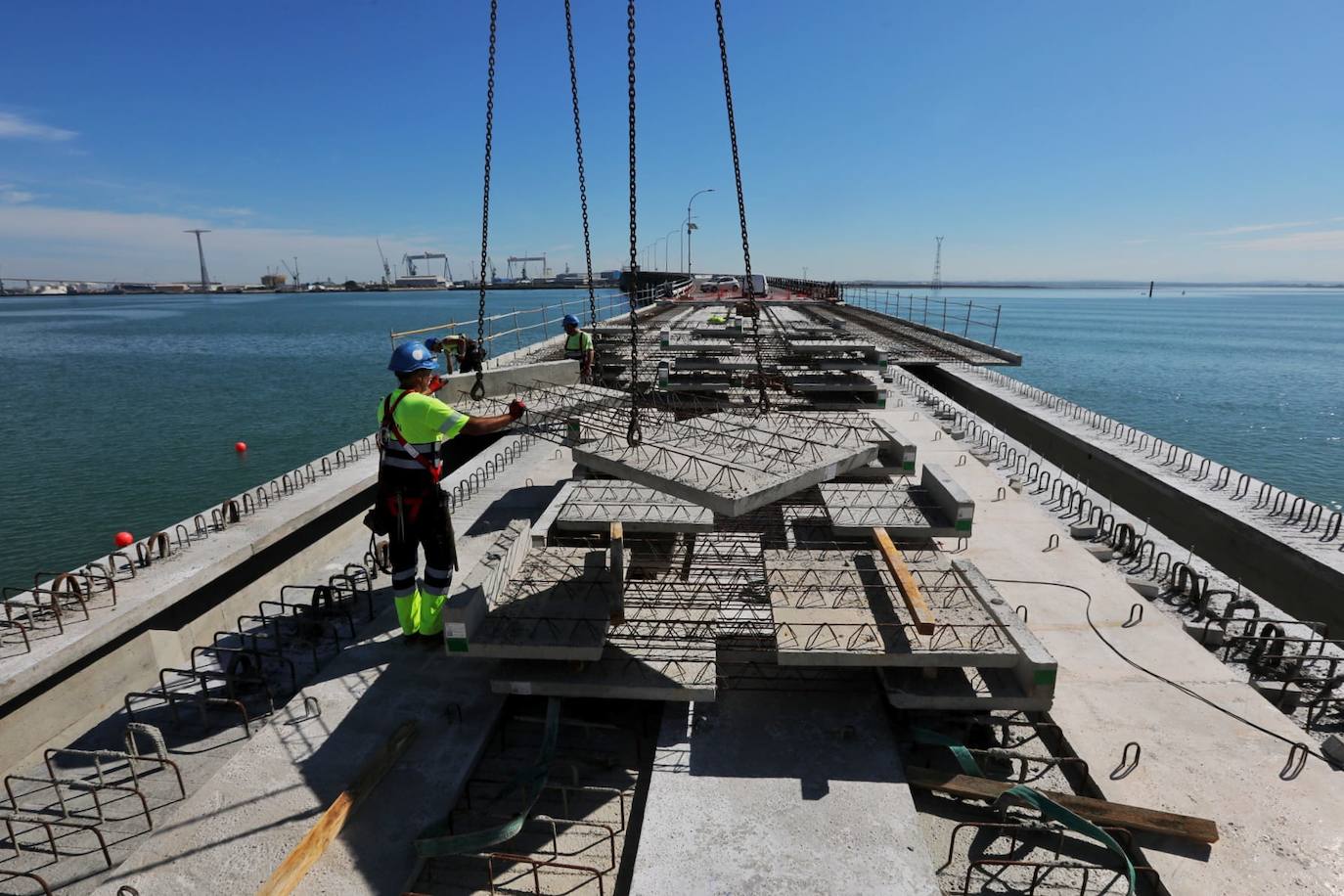 Evolución de la obra del puente Carranza
