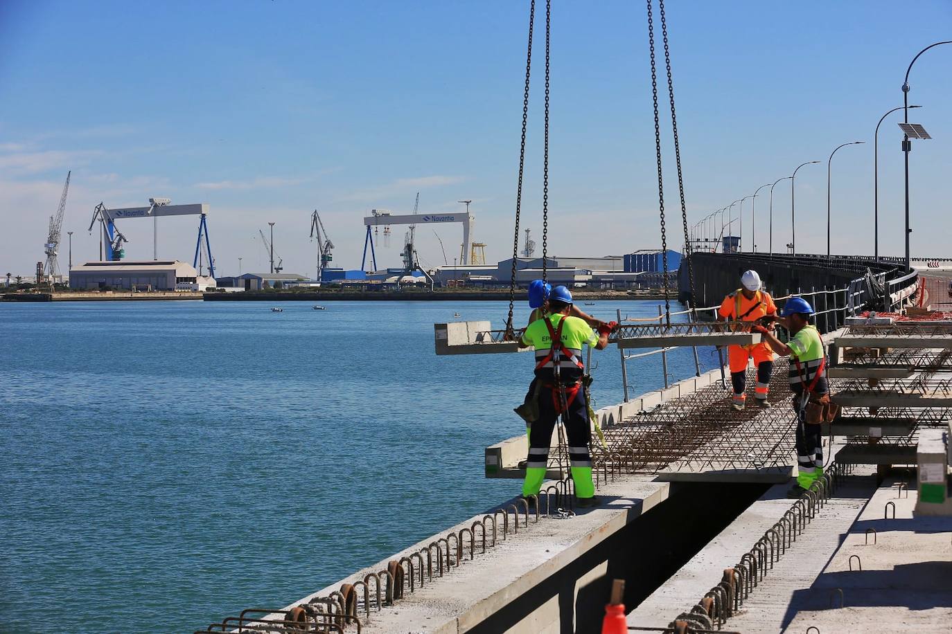 Evolución de la obra del puente Carranza
