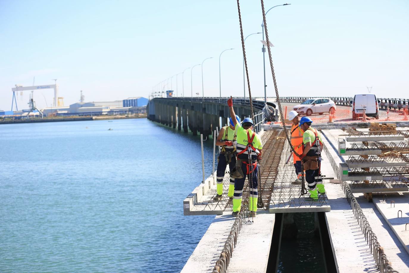 Evolución de la obra del puente Carranza