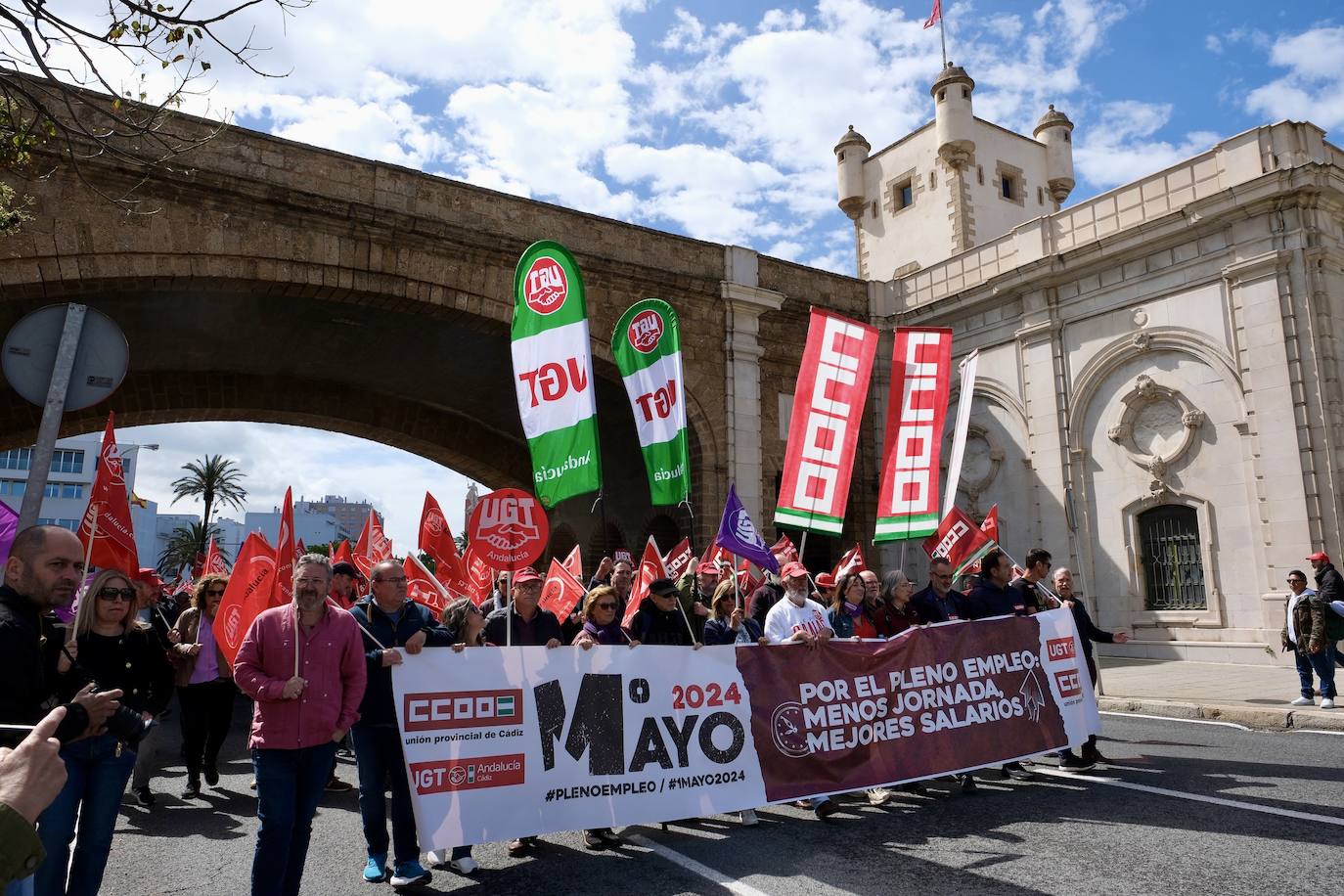 Fotos: Manifestación del 1 de mayo en Cádiz