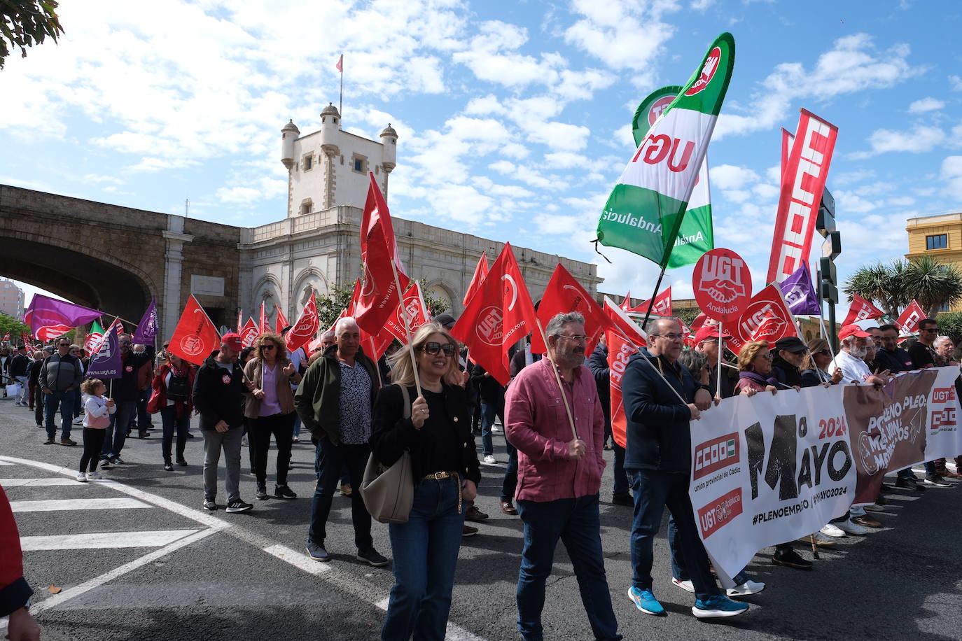 Fotos: Manifestación del 1 de mayo en Cádiz