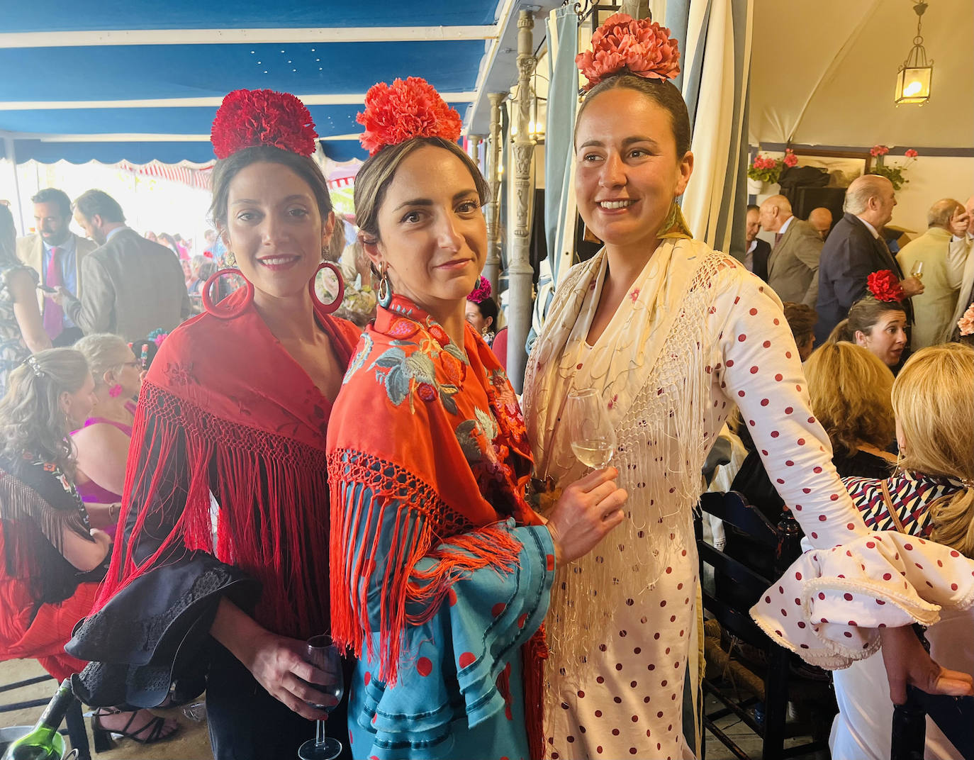 Luisa Pravia, Carmen Pravia y Natalia Guerrero