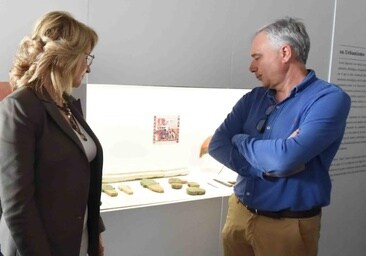 Dos lápidas de cerámica halladas en el cementerio islámico de la zona del Fuerte de Santiago pasan al Museo de Algeciras