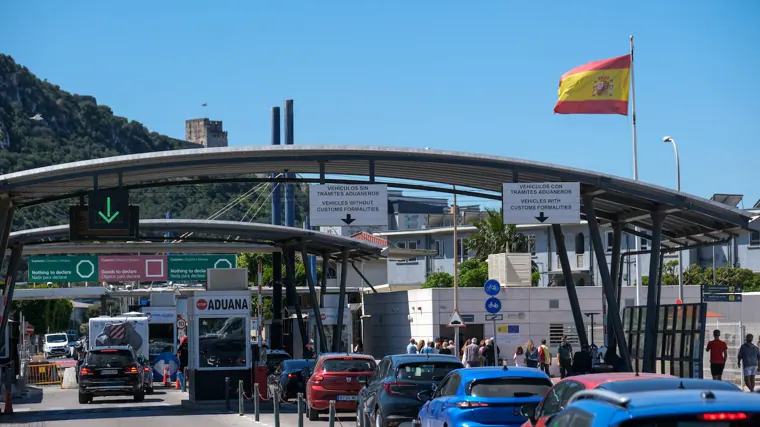 Control fronterizo entre La Línea y Gibraltar