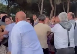 Multitudinaria pelea en El Rocío durante la romería