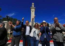 Teresa Ribera y Zapatero hacen campaña en Cádiz para las elecciones europeas con un mensaje de miedo sobre el PP y VOX