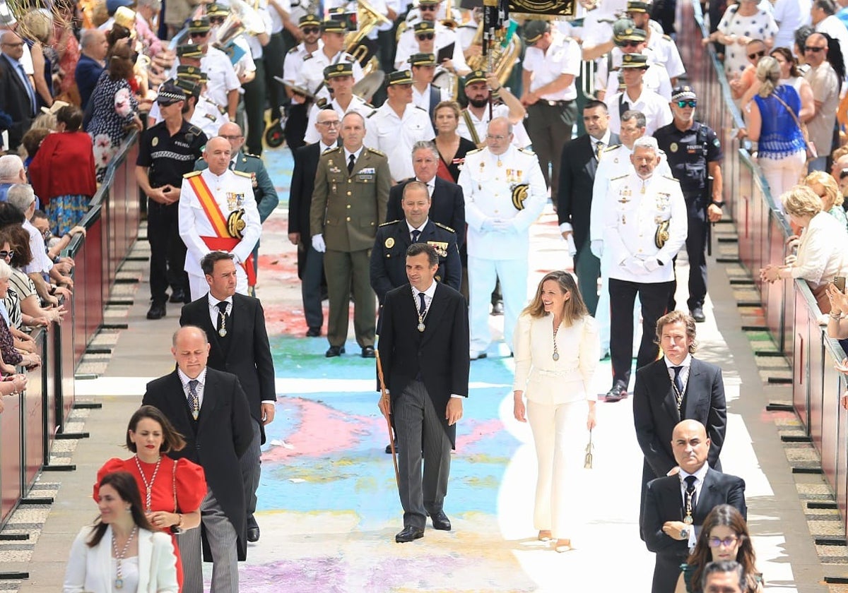 Bruno García, en el cortejo por San Juan de Dios