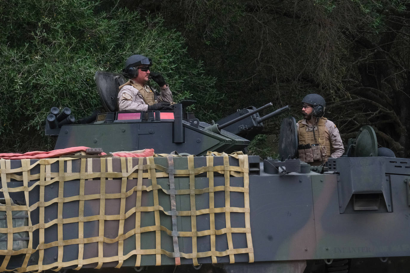 Fotos: Adiestramiento en El Retín para defender la frontera de Rumanía y Ucrania