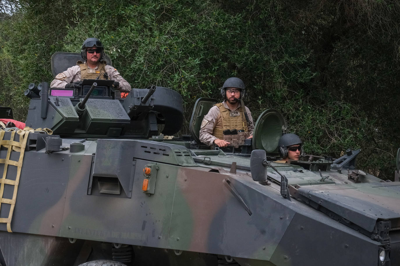 Fotos: Adiestramiento en El Retín para defender la frontera de Rumanía y Ucrania