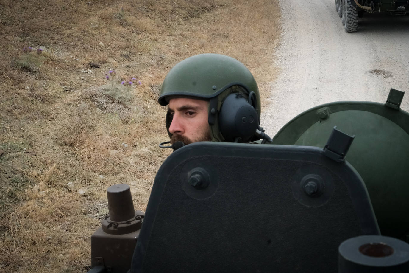 Fotos: Adiestramiento en El Retín para defender la frontera de Rumanía y Ucrania