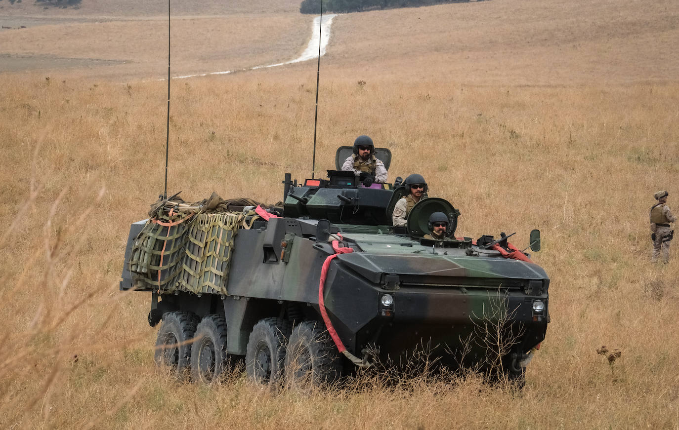 Fotos: Adiestramiento en El Retín para defender la frontera de Rumanía y Ucrania