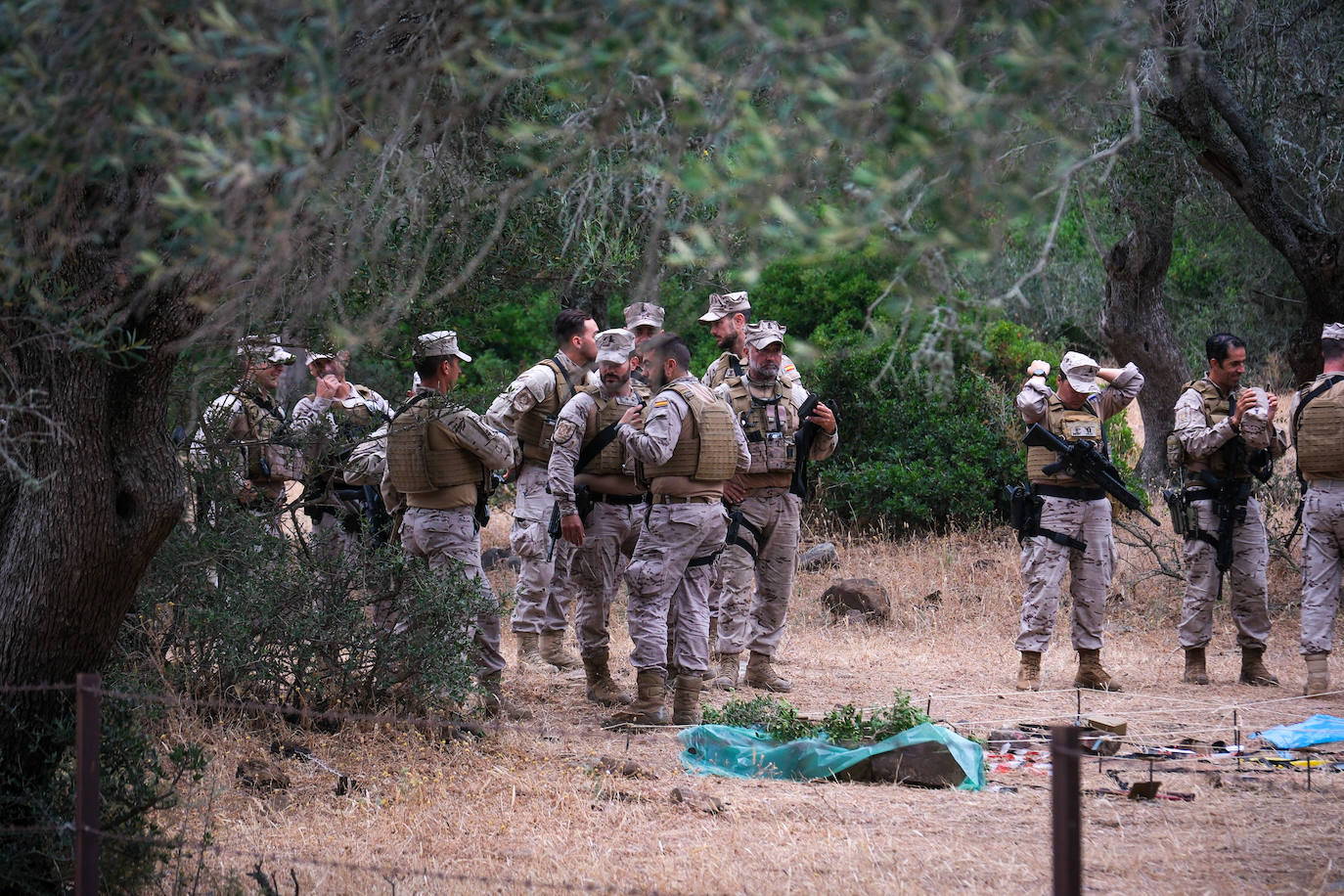 Fotos: Adiestramiento en El Retín para defender la frontera de Rumanía y Ucrania