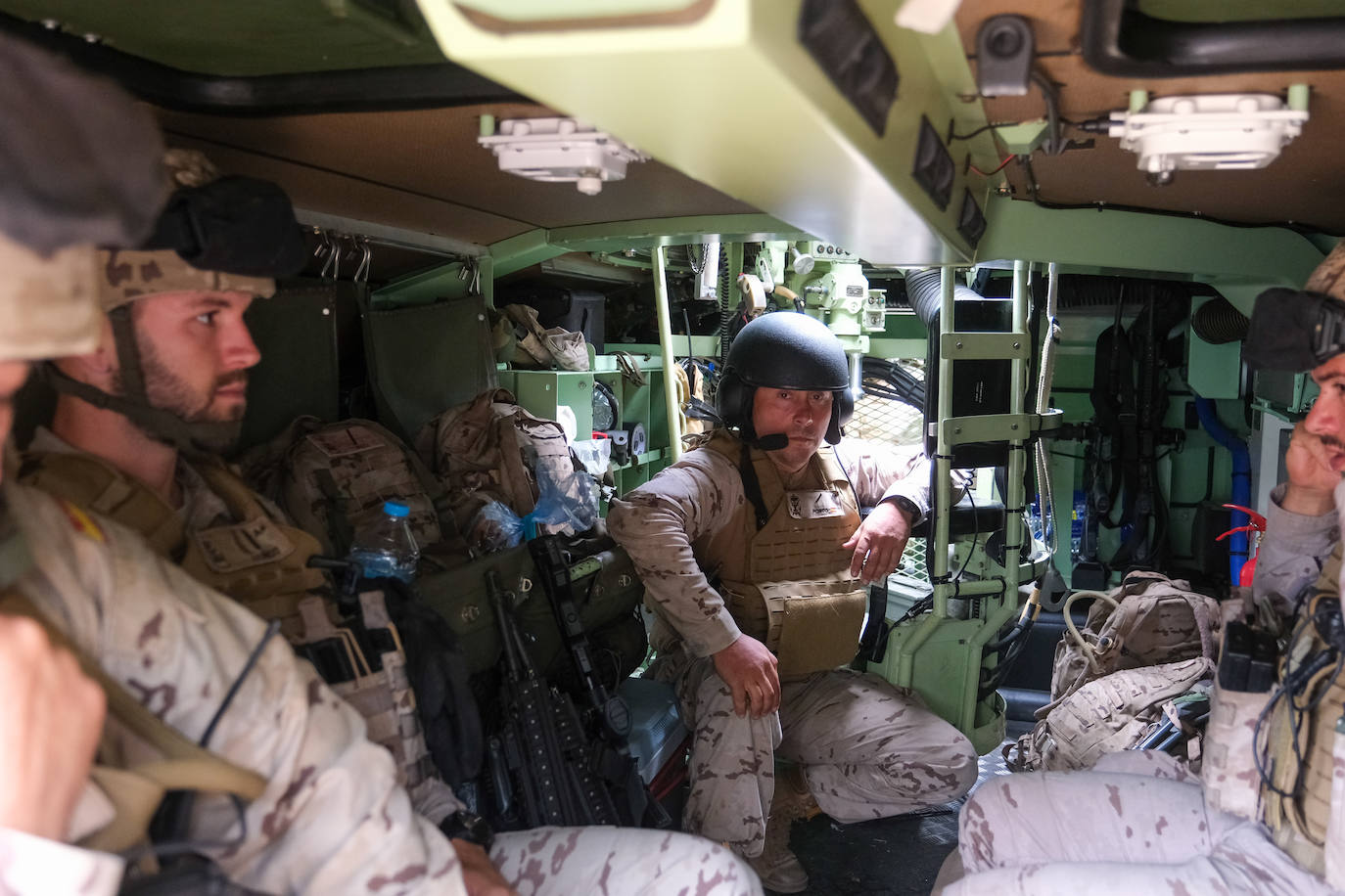 Fotos: Adiestramiento en El Retín para defender la frontera de Rumanía y Ucrania