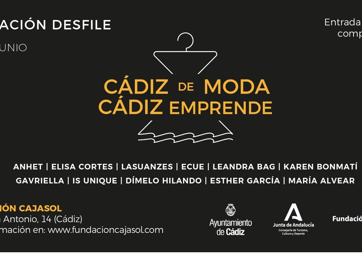 Desfile de moda dentro de la jornada 'Cádiz de moda, Cádiz emprende'.