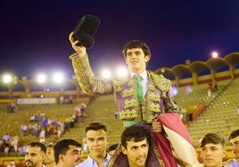 El novillero Pablo Lozano, triunfador en la plaza de toros de Algeciras