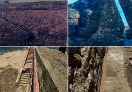 Descubierta en Cádiz durante unas obras una antigua escalera de acceso a la playa