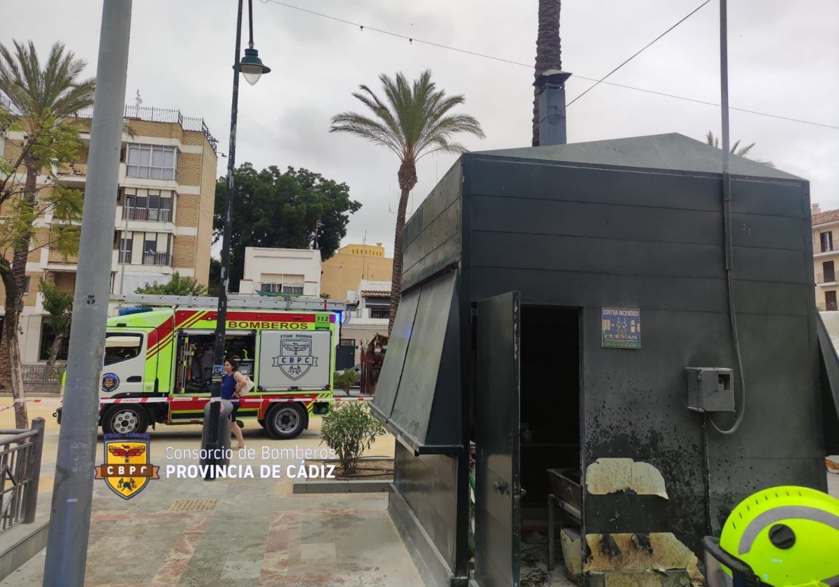 La churrería, visiblemente calcinada