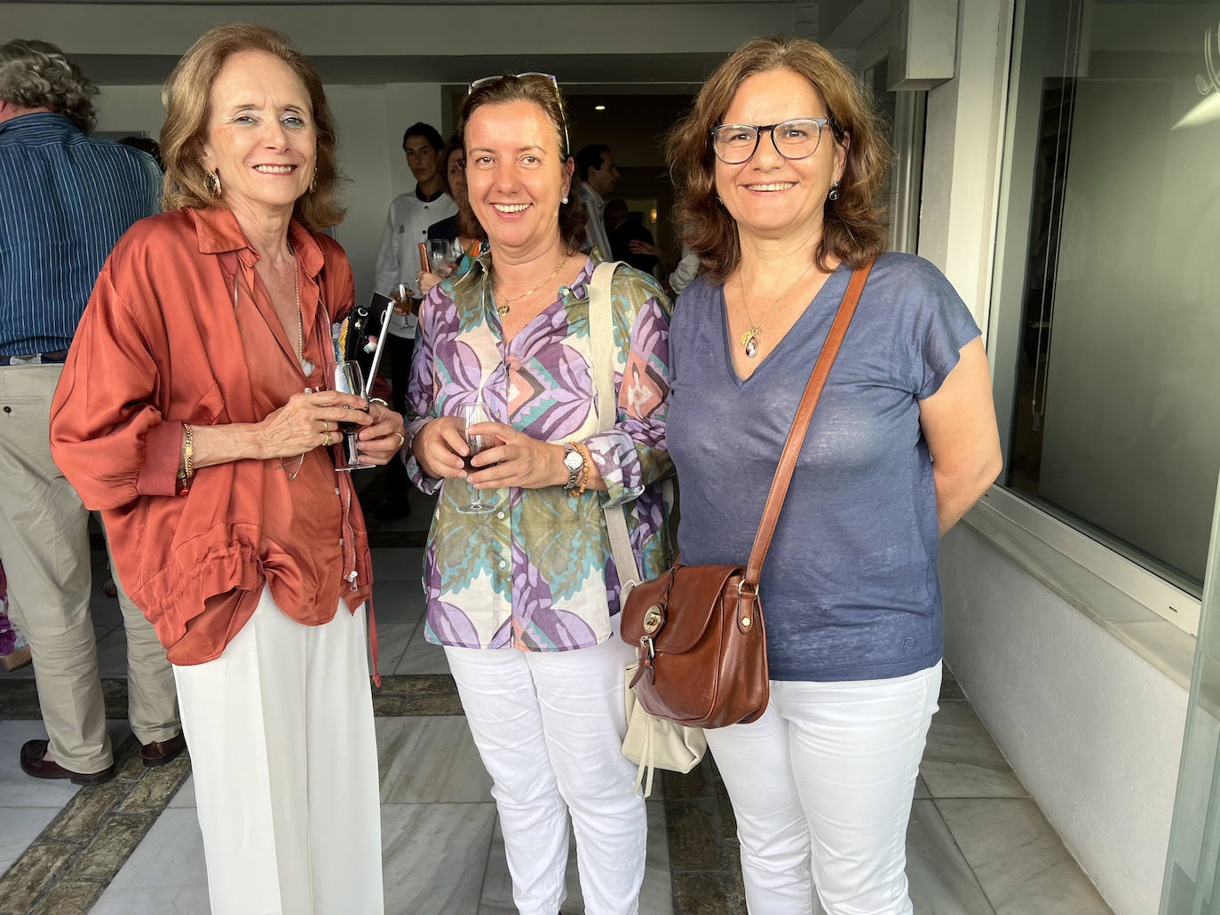 María Antonia Caballero, María Docampo y Mercedes Docampo