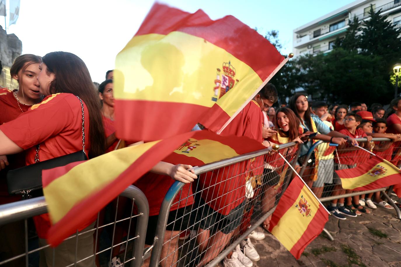 FOTOS: Los aficionados portuense se emocionan con el partido de España en la Eurocopa