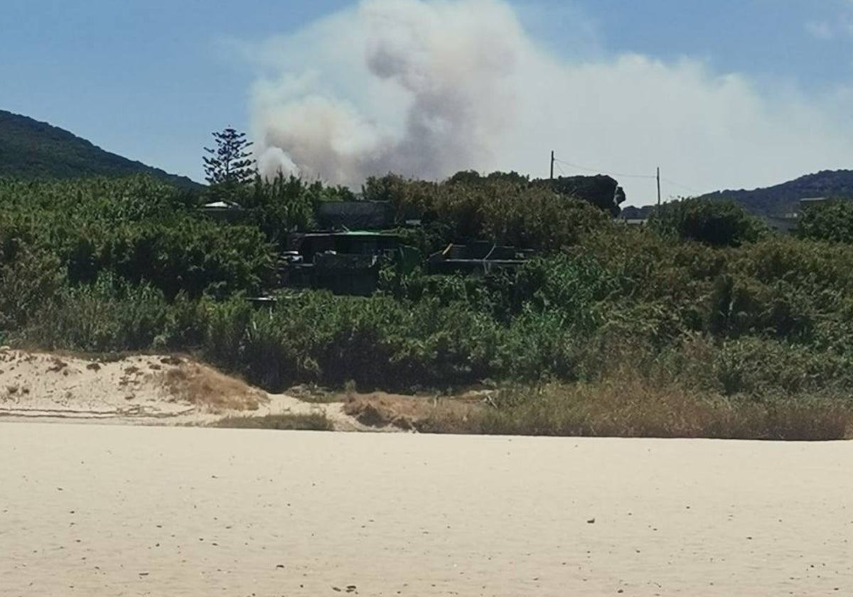 Declarado un incendio forestal en Algeciras