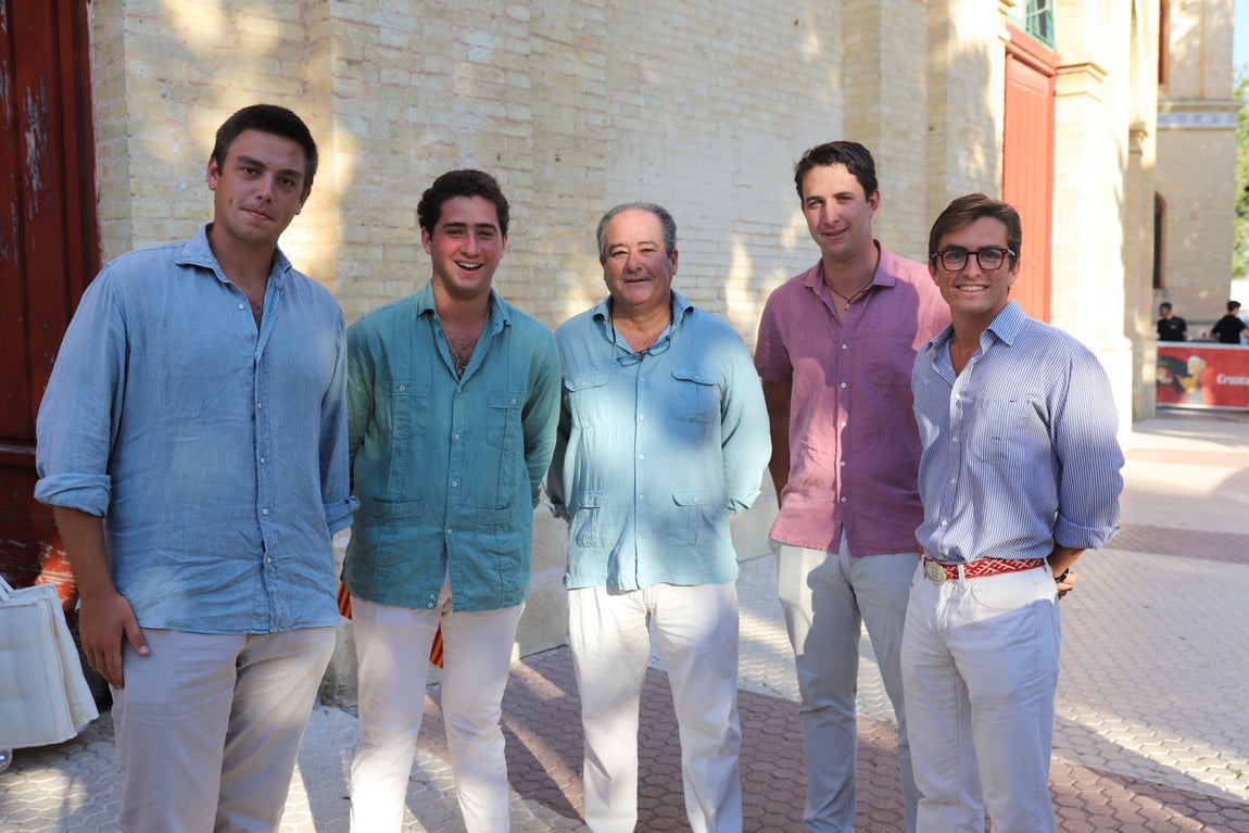 Ignacio Páez, Eduardo Ruiz de Velasco hijo y Eduardo Ruiz de Velasco padre, Pedro Parias y Luis Manuel Halcón