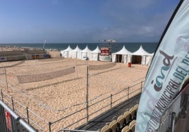 Las instalaciones  del Cádiz Arena ya están preparadas para la competición de Tenis de este fin de semana