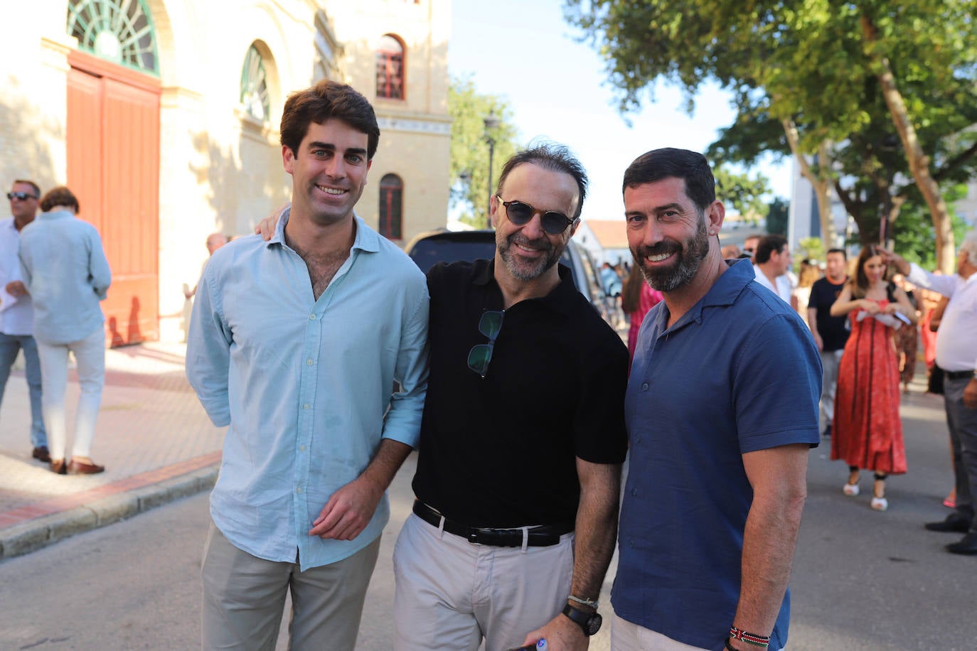 Paquito Morales, el fotógrafo Joserra Lozano y César Pérez.