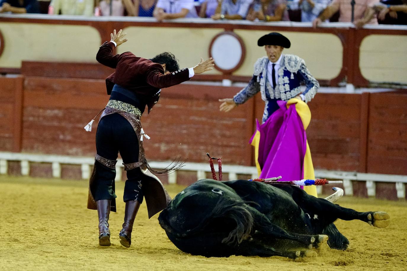 Oreja para Cartagena y Ventura ante un encastado encierro de Guiomar Cortés de Moura en El Puerto