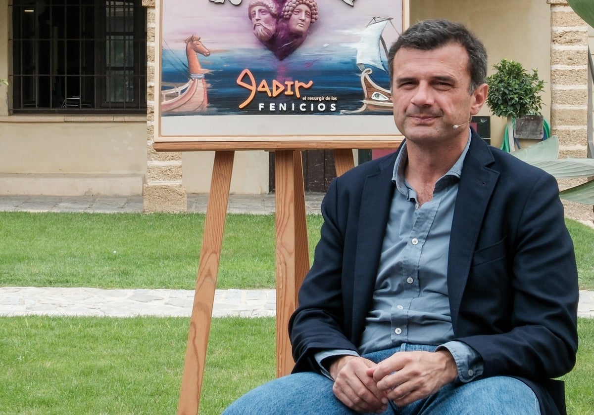 Bruno García, durante la presentación del espectáculo 'Gadir, el resurgir de los fenicios'