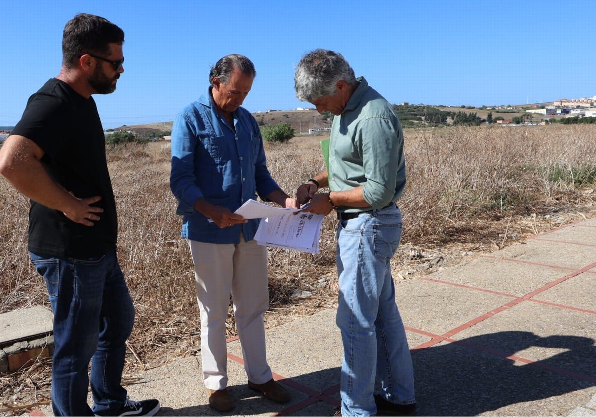 Visita a la parcela en Chiclana