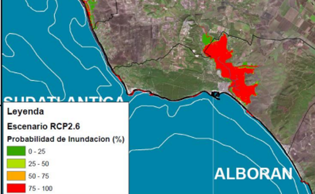 La Bahía de Cádiz, el litoral de la Janda y la Costa Noroeste, las zonas más vulnerables ante la esperada subida del nivel del mar