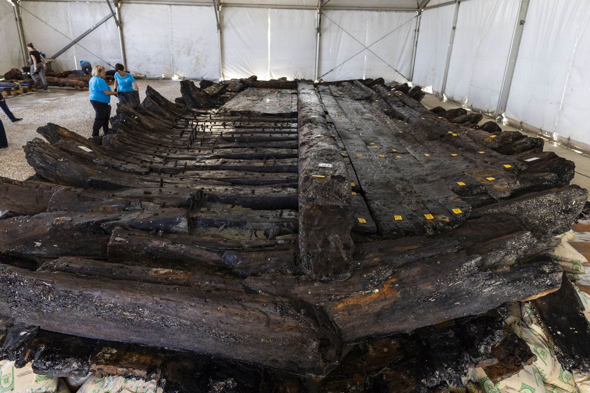 Fotos: así se ve parte del galeón del siglo XVII hundido en aguas de Cádiz