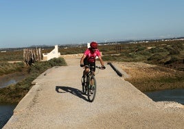 El sendero ciclopeatonal entre San Fernando y Chiclana de la ruta Eurovelo 8 ya está abierto