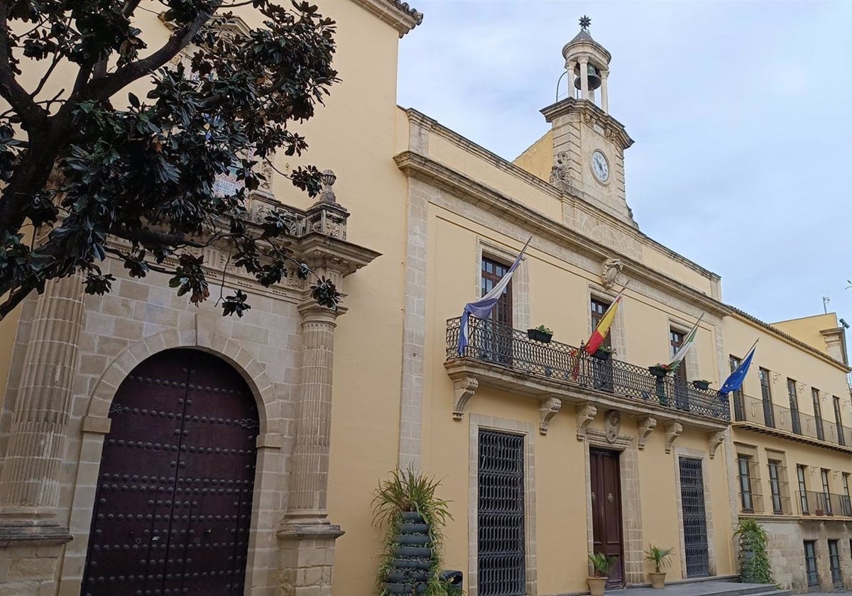 Fachada principal del Ayuntamiento de Jerez de la Frontera.