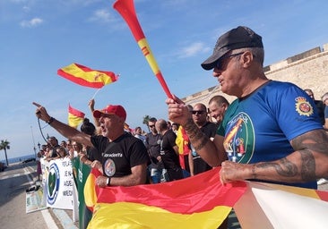 Policías y guardias civiles, de nuevo salen a la calle en Cádiz: «¡Luchamos por nuestra dignidad!»