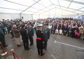 El acto de la Patrona de la Guardia Civil se convierte en Cádiz en un emotivo tributo a los agentes fallecidos