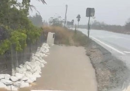 La Brigada de Carreteras de la Diputación interviene en tres incidentes en Jerez causados por el temporal