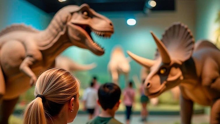 'Explora Dinosaurs', una aventura prehistórica de dinosaurios con una exposición interactiva que ya puede visitarse en Cádiz