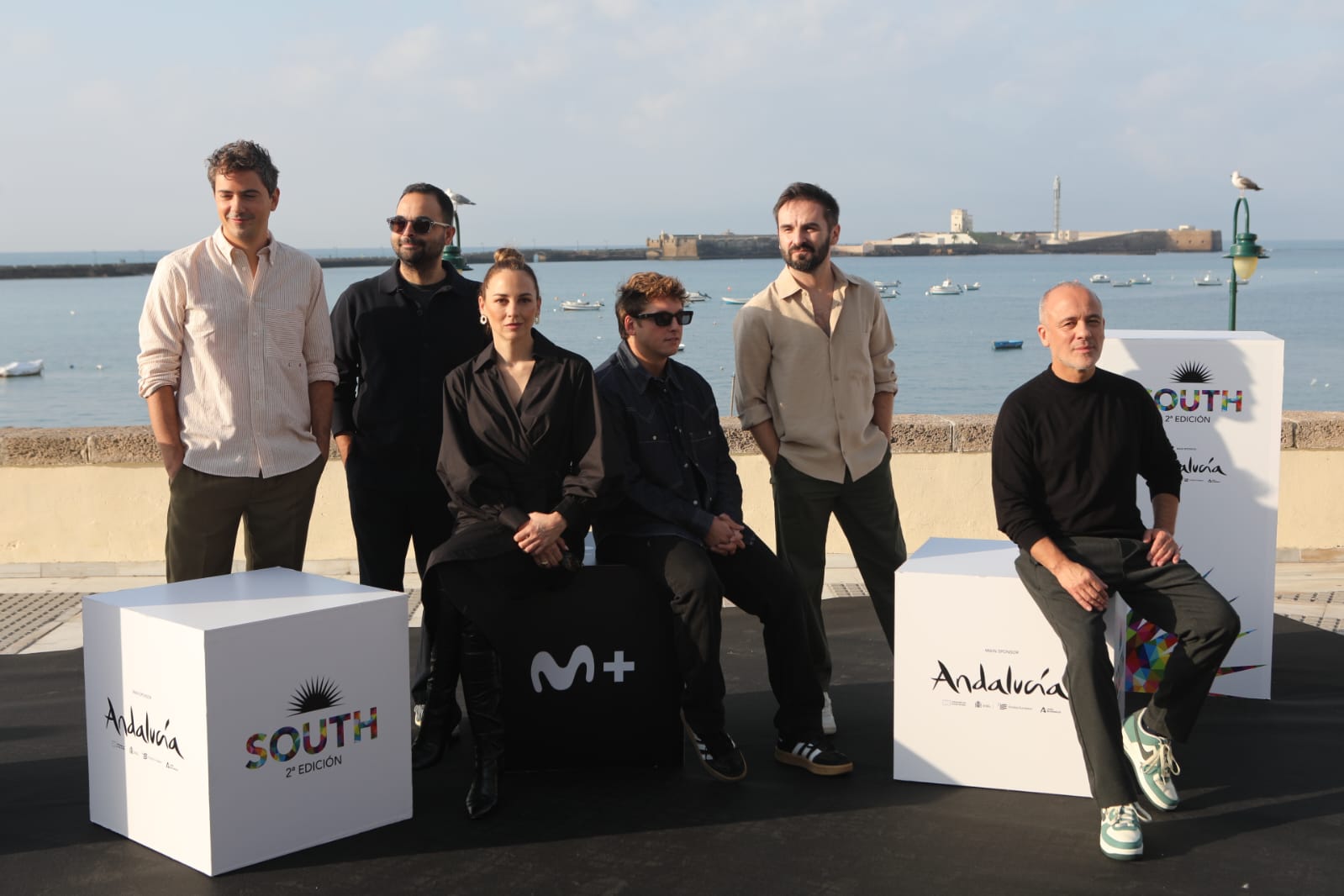 Las imágenes de María Adánez, Javier Gutiérrez, Leonor Watling y Carlos Scholz en la playa de La Caleta