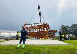 El Puerto homenajea al Vaporcito en la rotonda de Valdelagrana