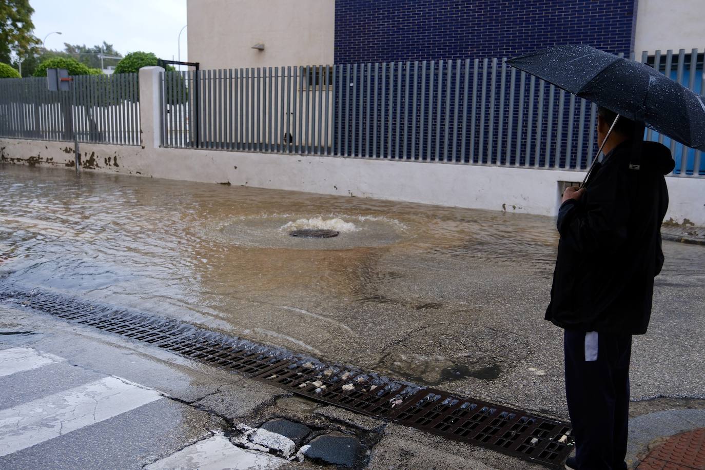 Fotos: La barriada del Buen Pastor en San Fernando anegada por las lluvias